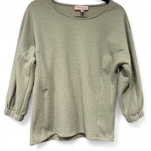 Philosophy Green Textured Blouse | XS